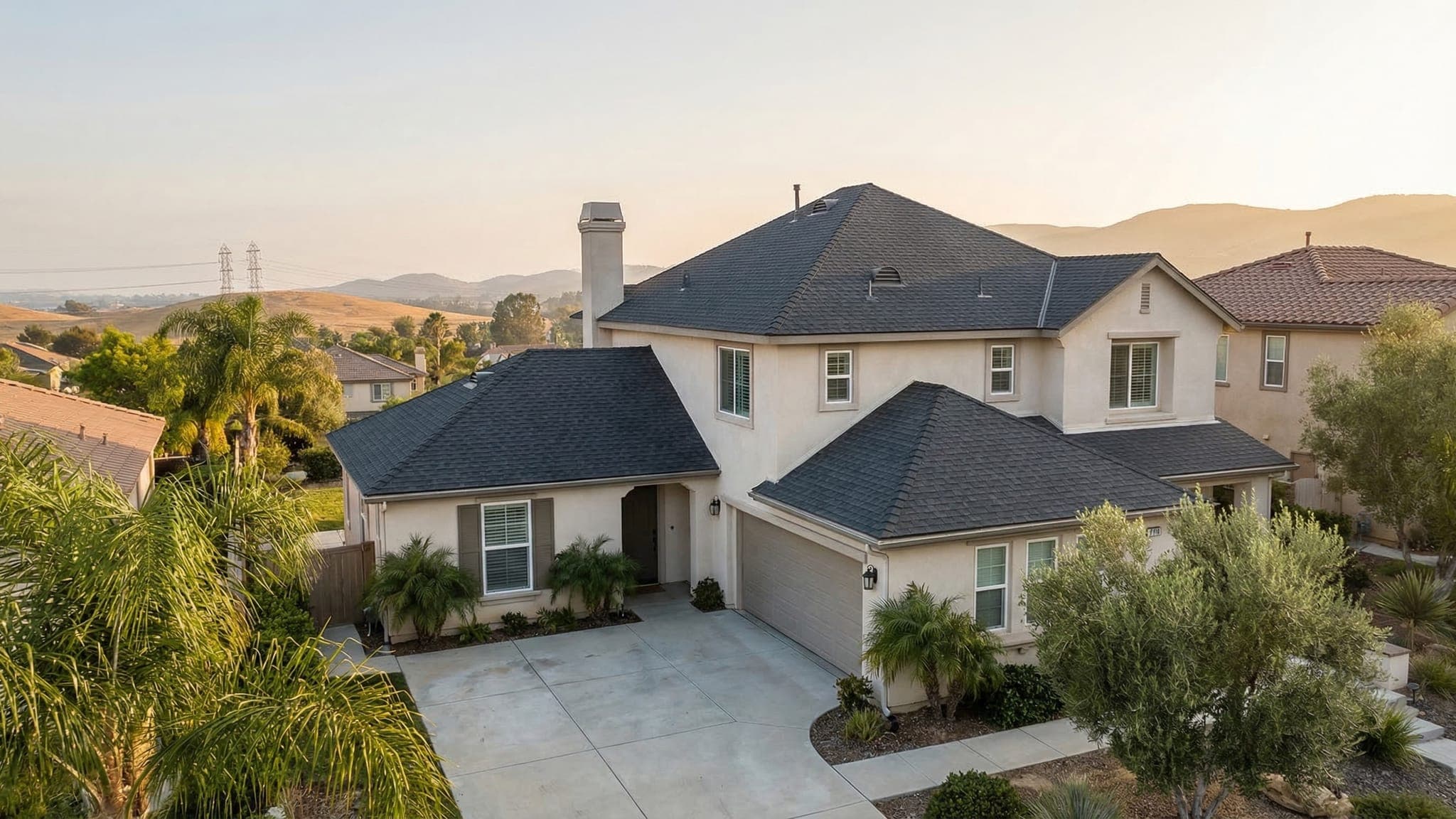 Finished residential roofing project in Los Angeles